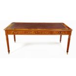A WILLIAM IV STYLE MAHOGANY PARTNERS WRITING TABLE