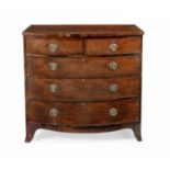 A MAHOGANY CHEST-OF-DRAWERS, LATE 18TH/EARLY 19TH CENTURY