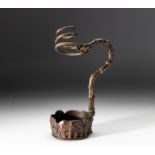 A DONALD GREIG BRONZE 'ELEPHANT' BOTTLE HOLDER