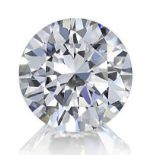 A CERTIFIED 3.04 CARATS ROUND BRILLIANT-CUT DIAMOND, UNMOUNTED