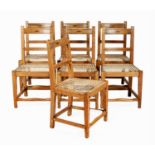 A SET OF SEVEN SANDVELD STYLE CHAIRS, MANUFACTURED BY PIERRE CRONJE