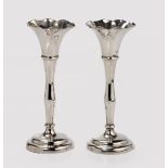 A PAIR OF EDWARD VII SILVER CANDLESTICKS, JAMES DIXON AND SONS LTD, SHEFFIELD, 1905
