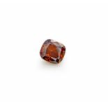 A CERTIFIED 1.51CTS FANCY DARK BROWN DIAMOND, UNMOUNTED