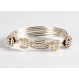 A SILVER ELEPHANT HAIR BANGLE, PATRICK MAVROS