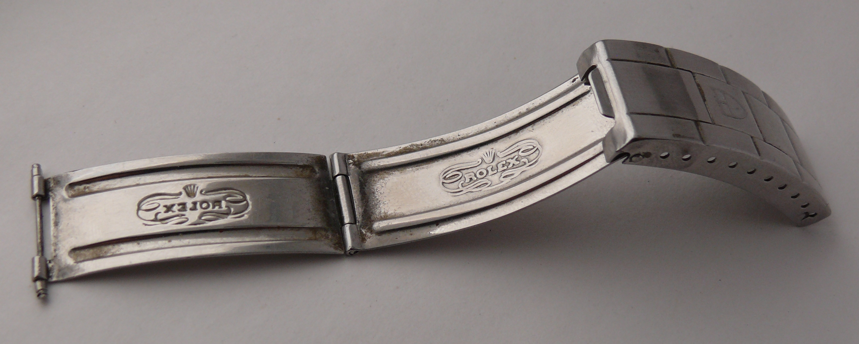 Vintage Rolex Tudor 20mm 9315 Flip Lock Bracelet Clasp Parts for ref’s, 94010 9411 etc. Clasp date - Image 7 of 8