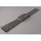vintage omega 19 mm stainless steel bracelet 1068 w 523 ends c 1976, can be used for various
