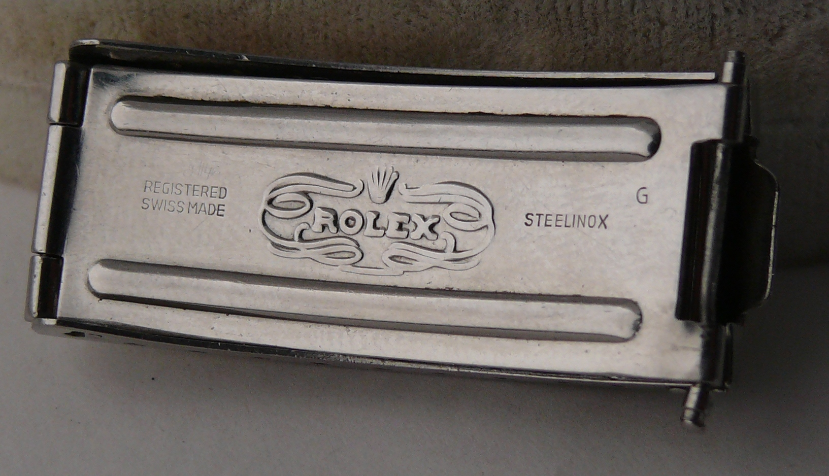 Vintage Rolex Tudor 20mm 9315 Flip Lock Bracelet Clasp Parts for ref’s, 94010 9411 etc. Clasp date - Image 5 of 8