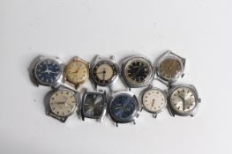 *TO BE SOLD WITHOUT RESERVE* A BAG OF 10 VINTAGE WATCHES INCLUDING; PRATINA AUTOMATIC INGERSOLL