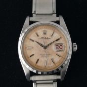 1956 Vintage Rolex Datejust, bubbleback model with red datejust and date wheel. Original dial and