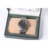 VINTAGE ROLEX SUBMARINER REFERENCE 5513 CIRCA 1978, circular matte black dial, possibly an