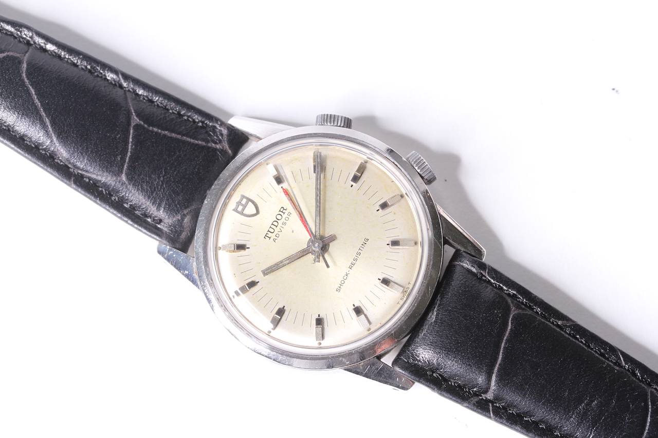 VINTAGE TUDOR ADVISOR ALARM REFERENCE 10050 CIRCA 1980S, circular dial with block hour markers, - Image 2 of 5