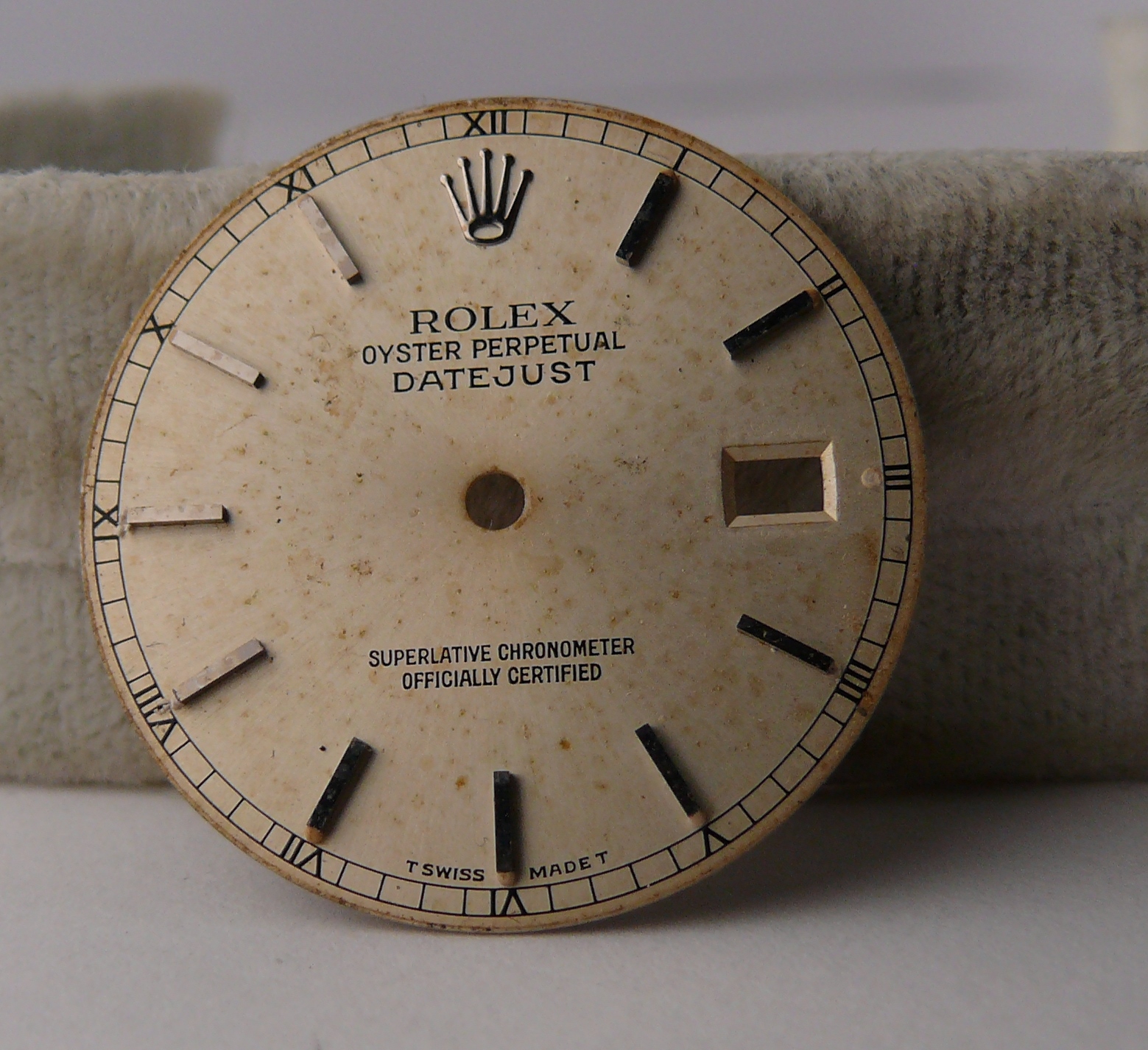 Vintage Gents Rolex Oyster Perpetual Datejust Dial 1601 1600 1603. Please note dial is in used but - Image 4 of 5