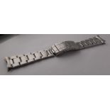 Vintage Rolex 93150 20mm Flip Lock Bracelet w 580 End pieces, band has 12 links, clasp and divers