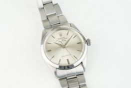 ROLEX OYSTER PERPETUAL AIR-KING SUPER PRECISION WRISTWATCH REF. 5500 CIRCA 1963, circular silver