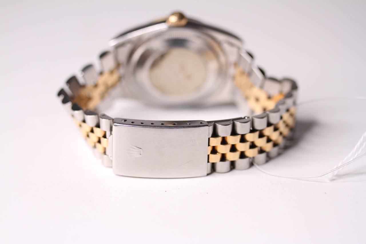 ROLEX DATEJUST STEEL AND GOLD JUBILEE DIAMOND DIAL 16223 - Image 4 of 4