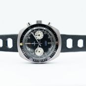 GENTLEMAN'S VINTAGE YEMA "DAYTONA" REVERSE PANDA CHRONOGRAPH, CIRCA. 1970S, 38 CASE, circular