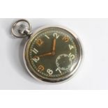 VINTAGE FLEURIER BROAD ARROW G.S.T.P POCKET WATCH