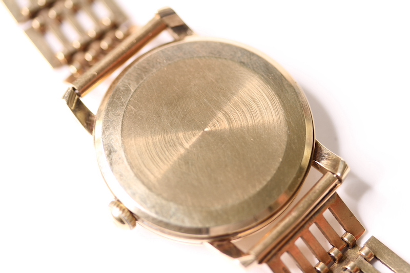 1950s 9CT OMEGA SEAMASTER WRIST WATCH, circular cream dial with baton hour markers, 34mm 9ct gold - Image 2 of 2
