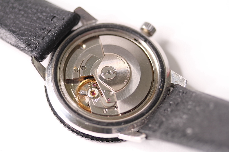 1960s ROTARY AUTOMATIC GTO WORLD TIME, circular black dial with baton hour markers, date function at - Image 4 of 4