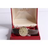 9CT VINTAGE OMEGA GENEVE WITH BOX CIRCA 1970