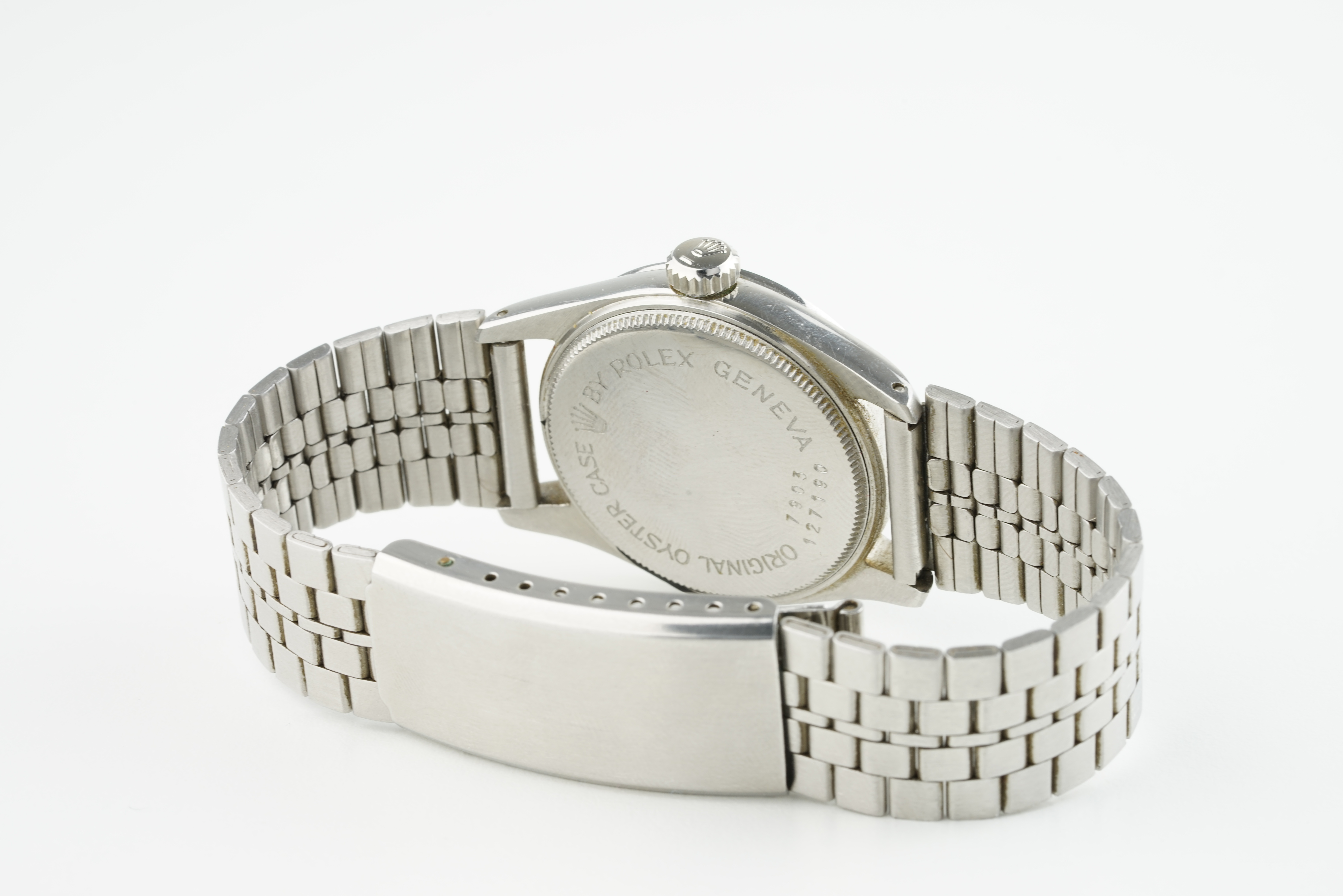 GENTLEMENS TUDOR OYSTER ROYAL WRISTWATCH, circular silver dial with applied sliver hour markers - Image 2 of 2