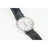 DREYFUSS & CO DATE QUARTZ WRISTWATCH, circular guilloche dial with hour markers and hands, 40mm