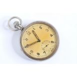 *TO BE SOLD WITHOUT RESERVE* VINTAGE REVUE THOMMEN G.S.T.P MILITARY POCKET WATCH, circular patina