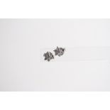 18ct Star Earrings, estimated diamond weight 0.18ct