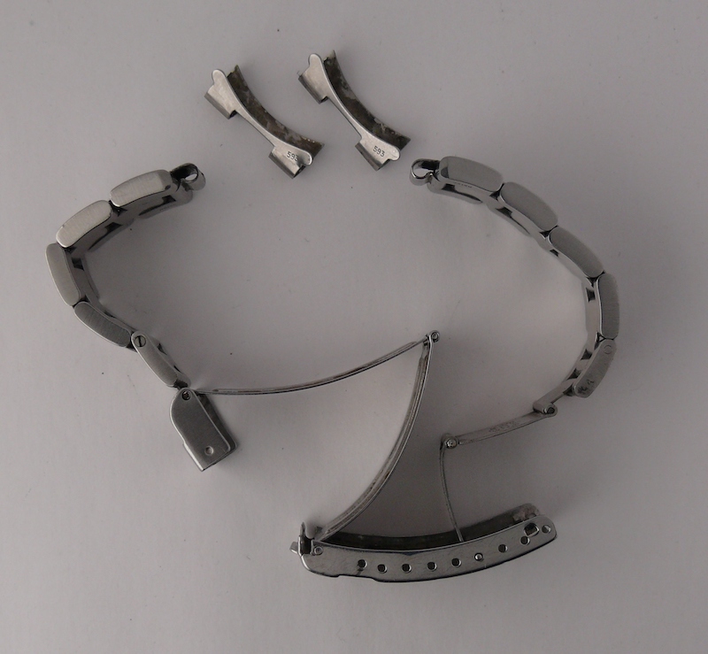 Vintage Rolex Submariner 20 mm Flip Lock Oyster Bracelet 93150 with 593 end pieces. Bracelet is - Image 8 of 8