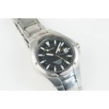 SEIKO SPORTURA PERPETUAL CALENDAR WRISTWATCH, circular black dial with hour markers and hands,
