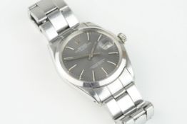 ROLEX OYSTER PERPETUAL DATE WRISTWATCH REF. 1500 CIRCA 1969, circular grey dial with hour markers