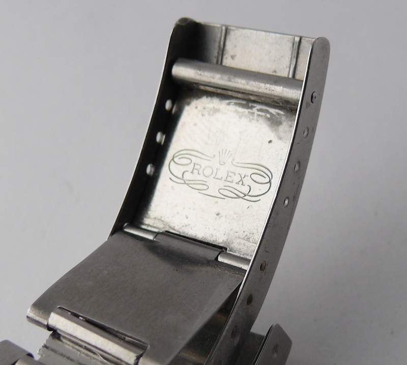 Vintage Rolex 93150 20mm Flip Lock Bracelet w 580 End pieces, band has 12 links, clasp and divers - Image 7 of 9