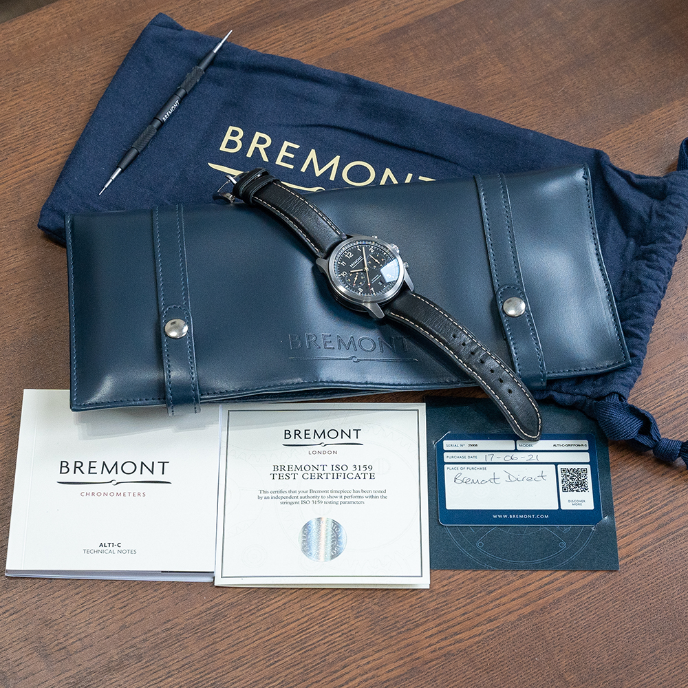 GENTLEMAN'S BREMONT ALT1-C GRIFFON TRIBUTE TO THE SPITFIRE, JUNE 2021 BOX & PAPERS, 43MM CASE, - Image 2 of 6
