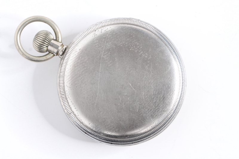 *TO BE SOLD WITHOUT RESERVE* VINTAGE REVUE THOMMEN G.S.T.P MILITARY POCKET WATCH, circular patina - Image 2 of 4