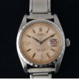 1956 Vintage Rolex Datejust, bubbleback model with red datejust and date wheel. Original dial and