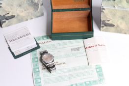 ROLEX OYSTER PERPETUAL DATEJUST TAPESTRY DIAL FULL SET REFERENCE 16220 CIRCA 1994, cream tapestry