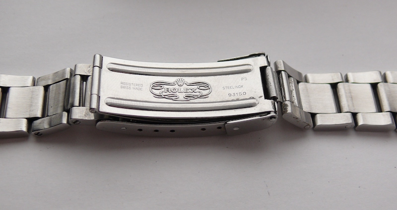 Vintage Rolex 93150 20mm Flip Lock Bracelet w 580 End pieces, band has 12 links, clasp and divers - Image 4 of 9