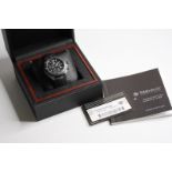 TAG HEUER FORMULA 1 WITH BOX AND PAPERS REFERENCE CAZ1010, black dial with three subsidiary dials,