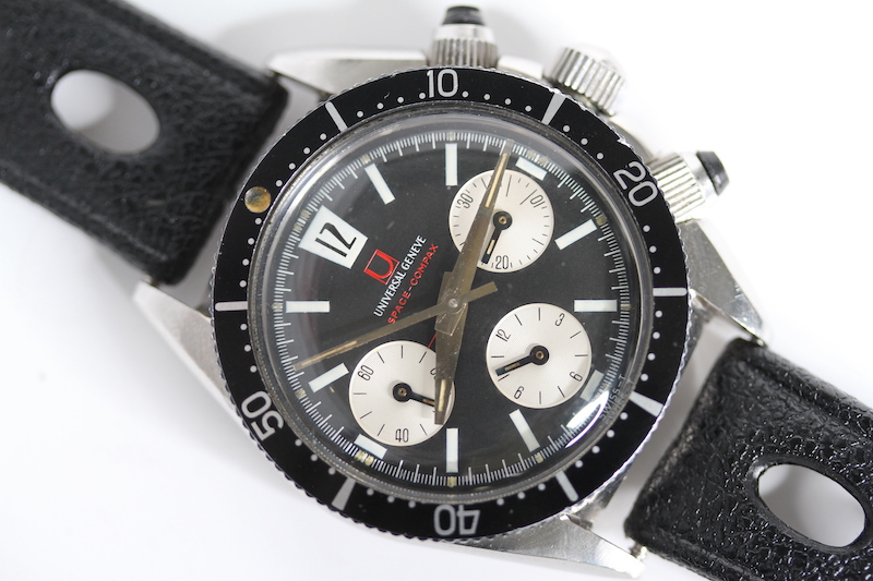 VINTAGE UNIVERSAL GENEVE SPACE COMPAX CHRONOGRAPH, - Image 2 of 9