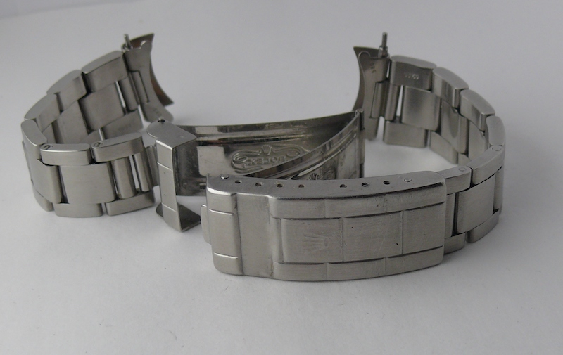 Vintage Rolex 93150 20mm Flip Lock Bracelet w 580 End pieces, band has 12 links, clasp and divers - Image 9 of 9