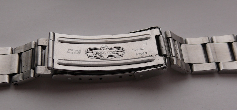 Vintage Rolex 93150 20mm Flip Lock Bracelet w 580 End pieces, band has 12 links, clasp and divers - Image 3 of 9