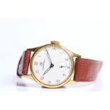 *TO BE SOLD WITHOUT RESERVE* VINTAGE INGERSOLL, HONEYCOMB DIAL, SYRINGE HANDS, GOLD PLATED CASE,
