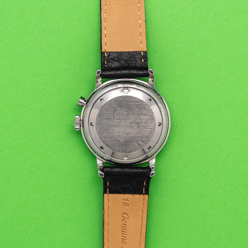 GENTLEMAN'S VINTAGE NIVADA GRENCHEN "WANDERER" ALARM, VULCAIN 120, CIRCA. 1960S, 35MM CASE, circular - Image 3 of 5