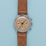 GENTLEMAN'S RARE VINTAGE HELVETIA SALMON CHRONOGRAPH, VALJOUX 72, CIRCA. 1960S, 37MM CASE,