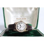 VINTAGE 18CT ROLEX MANUAL WIND WITH BOX,
