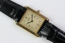 CARTIER TANKS 925 SILVER GOLD PLATED