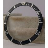 Vintage Rolex Submariner Bezel Insert Circa 1960s suitable for various models such as 5513 5512 1680