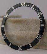 Vintage Rolex Submariner Bezel Insert Circa 1960s suitable for various models such as 5513 5512 1680