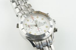 OMEGA SEAMASTER 300M PROFESSIONAL CHRONOGRAPH WRISTWATCH REF. 25982000, circular white triple