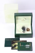 ROLEX SUBMARINER 16610LV 'KERMIT' BOX AND PAPERS 2008,